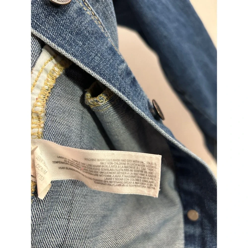 Old Navy Denim Jacket XL Blue Stretch Trucker Women